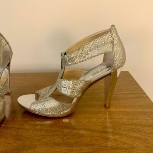 Michael Kors silver heels